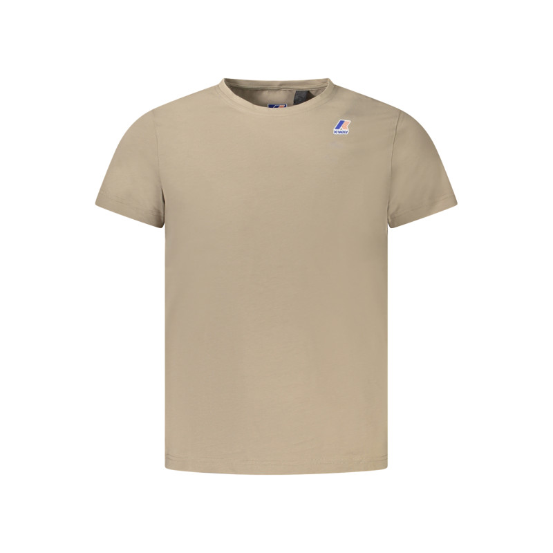 K-WAY T-SHIRT MANICHE CORTE UOMO BEIGE