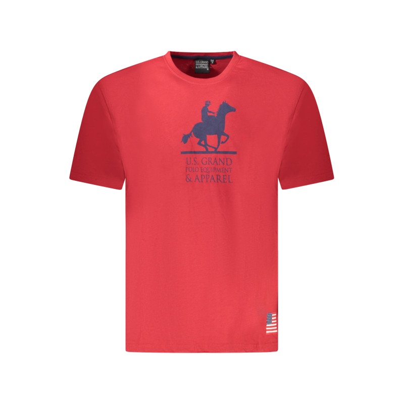 U.S. GRAND POLO T-SHIRT MANICHE CORTE UOMO ROSSO