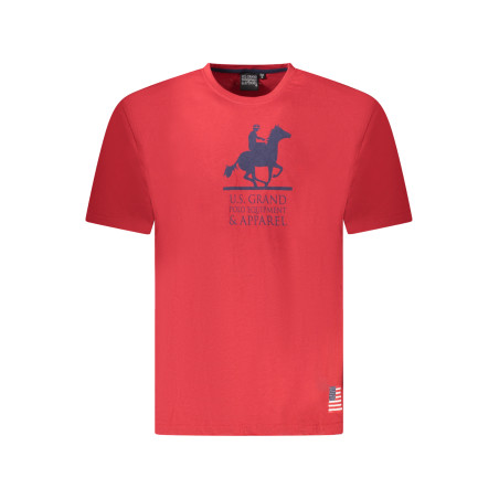 U.S. GRAND POLO T-SHIRT MANICHE CORTE UOMO ROSSO