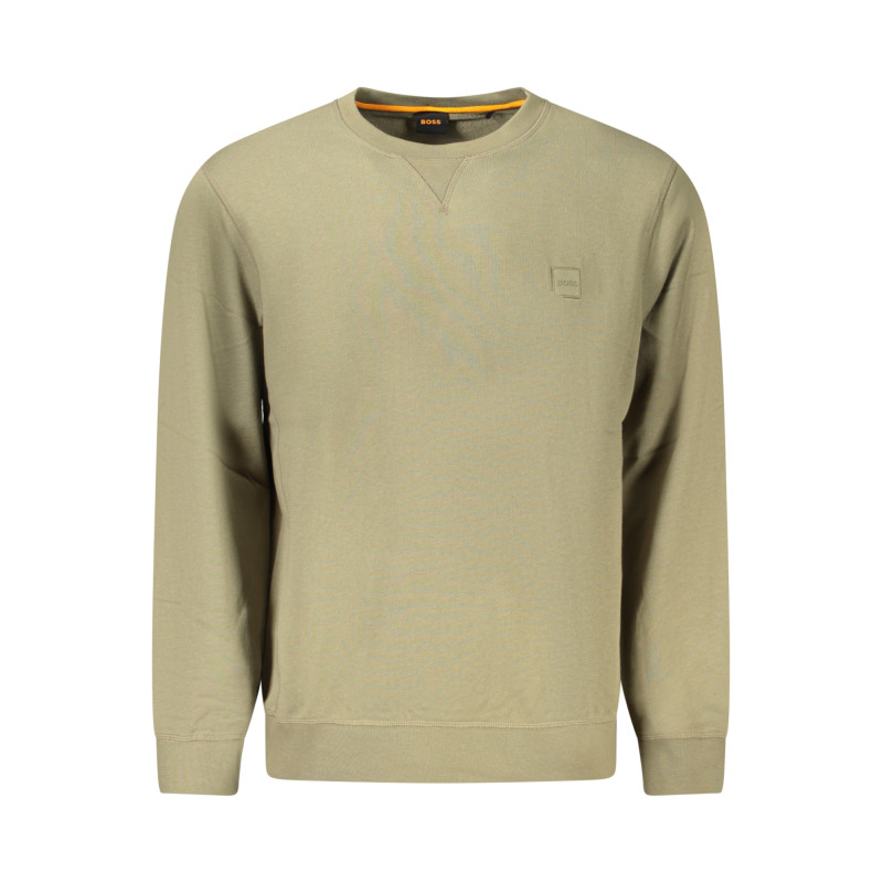 BOSS SWEATSHIRT WITHOUT ZIP MEN GREEN