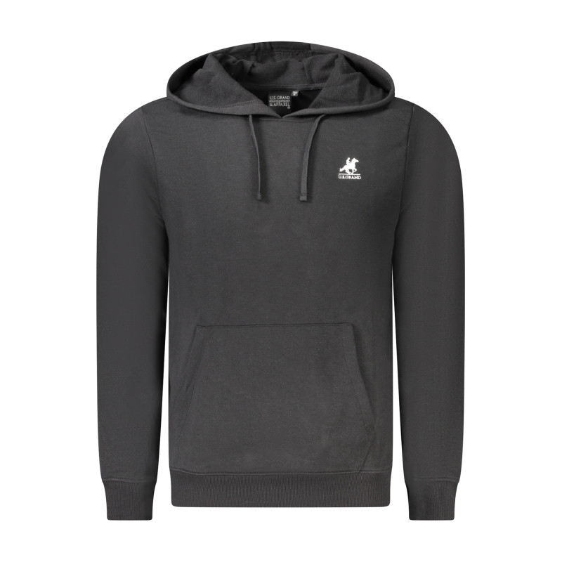 US GRAND POLO HERREN-SWEATSHIRT MIT REISSVERSCHLUSS SCHWARZ