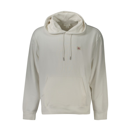 CALVIN KLEIN HERREN-SWEATSHIRT MIT ZIP WEISS