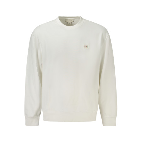 CALVIN KLEIN HERREN-SWEATSHIRT MIT ZIP WEISS