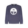 NORTH SAILS CHILDREN&39S BLUE ZIP-UP SWEATSHIRT