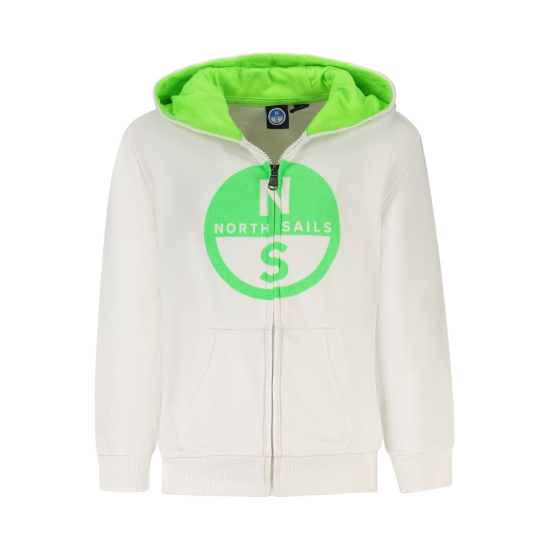 NORTH SAILS KIDS&39 ZIP-UP SWEATSHIRT WHITE
