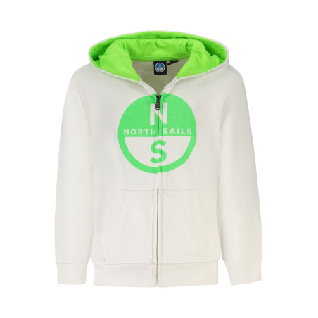 NORTH SAILS KIDS&39 ZIP-UP SWEATSHIRT WHITE