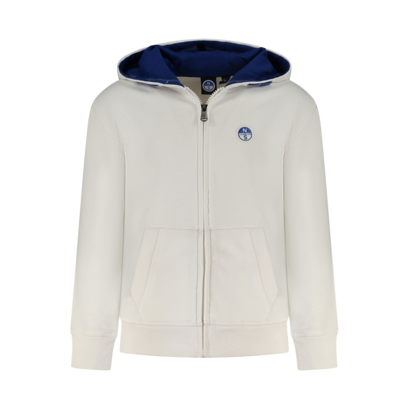 NORTH SAILS KIDS&39 ZIP-UP SWEATSHIRT WHITE