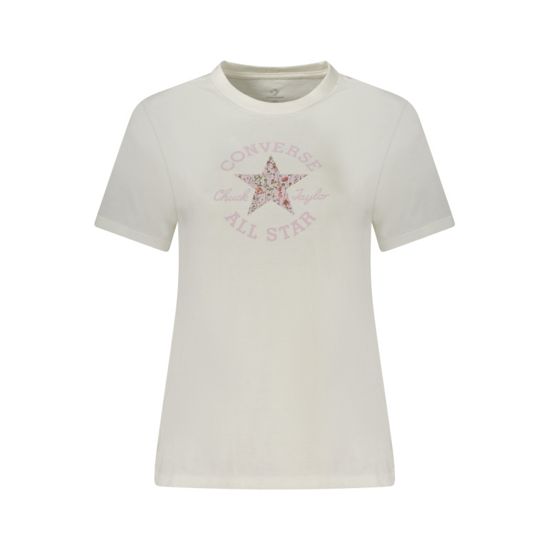 CONVERSE KURZARM T-SHIRT DAMEN WEISS