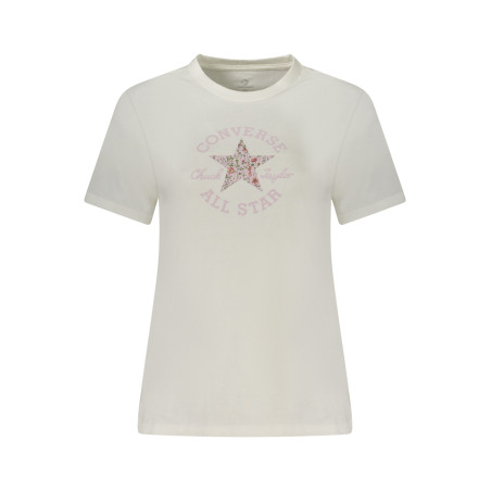 CONVERSE KURZARM T-SHIRT DAMEN WEISS