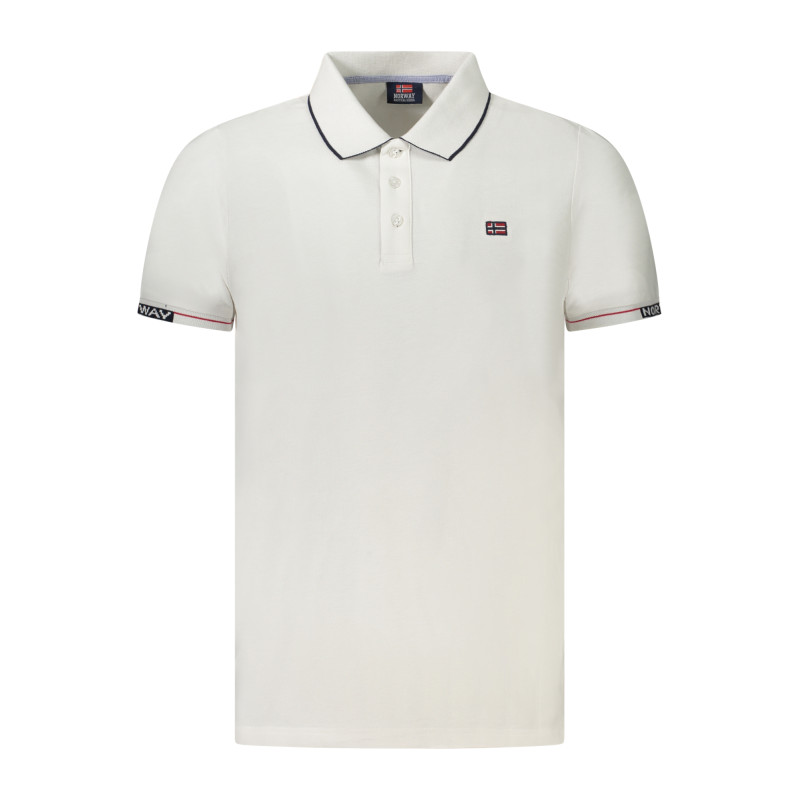 NORWEGEN 1963 HERREN KURZARM-POLO WEISS