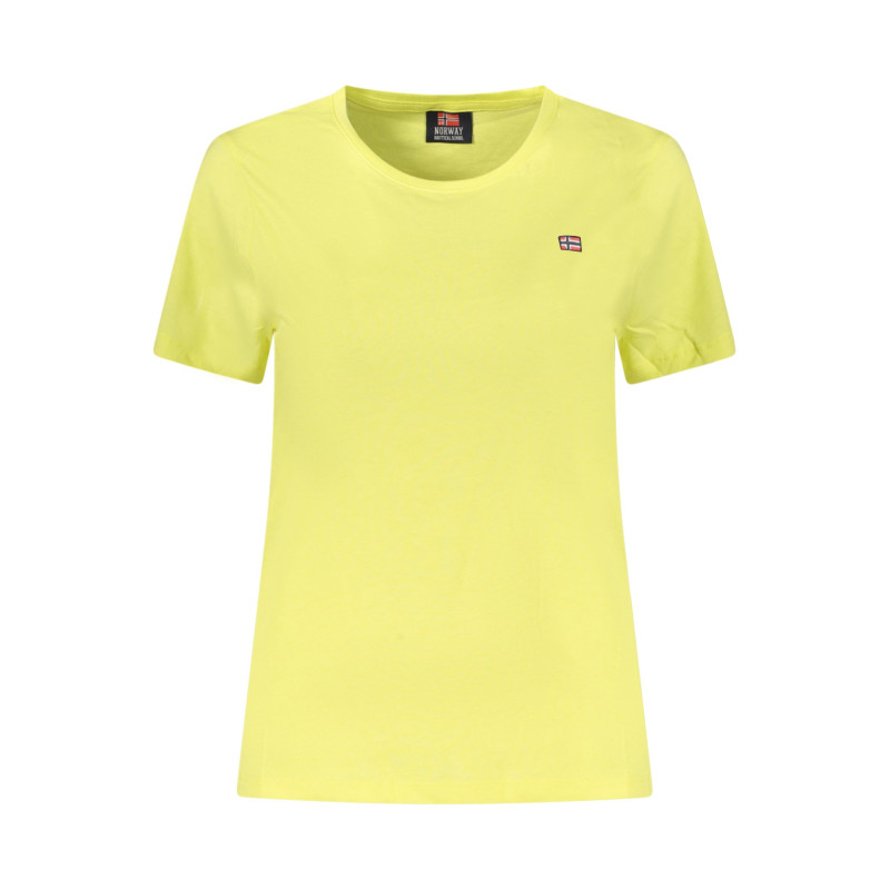 NORWAY 1963 T-SHIRT MANICHE CORTE DONNA GIALLO