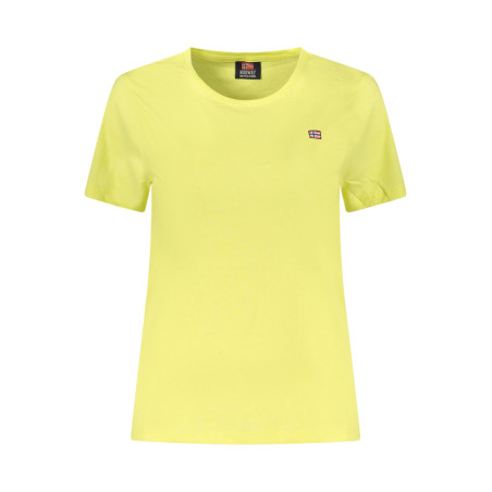 NORWAY 1963 T-SHIRT MANICHE CORTE DONNA GIALLO
