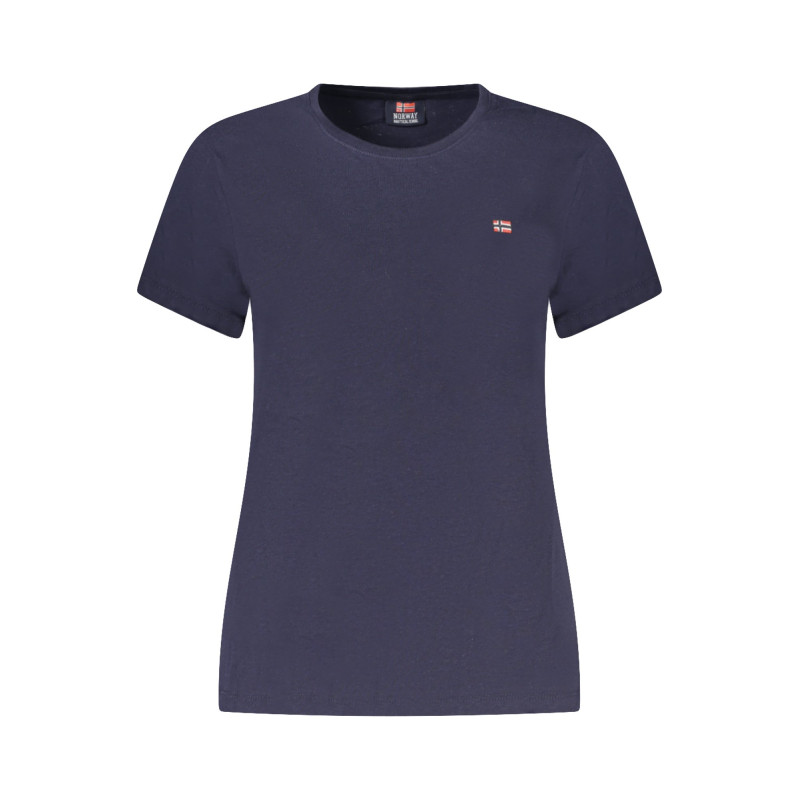 NORWAY 1963 T-SHIRT MANICHE CORTE DONNA BLU