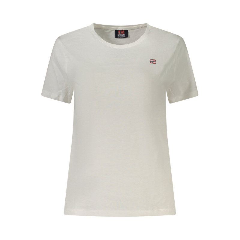 NORWAY 1963 T-SHIRT MANICHE CORTE DONNA BIANCO