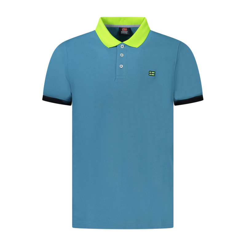 NORWEGEN 1963 HERREN KURZARM POLOSHIRT BLAU