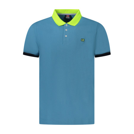 NORWEGEN 1963 HERREN KURZARM POLOSHIRT BLAU