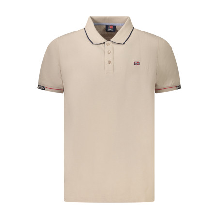 NORWEGEN 1963 HERREN KURZARM POLOSHIRT BEIGE