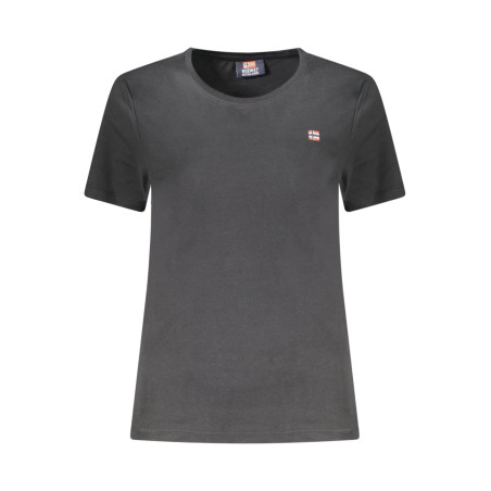 NORWAY 1963 T-SHIRT MANICHE CORTE DONNA NERO