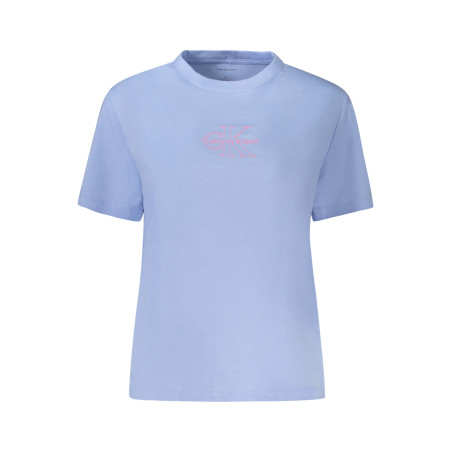 CALVIN KLEIN T-SHIRT MANICHE CORTE DONNA AZZURRO
