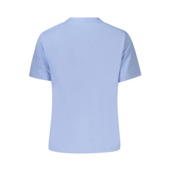 CALVIN KLEIN T-SHIRT MANICHE CORTE DONNA AZZURRO