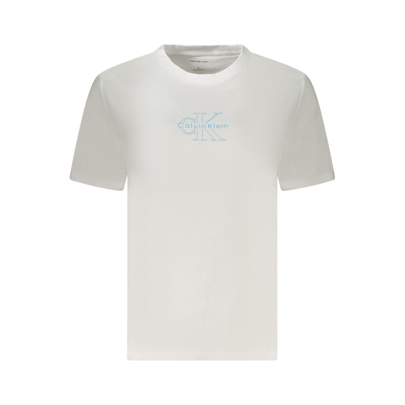 CALVIN KLEIN T-SHIRT MANICHE CORTE DONNA BIANCO