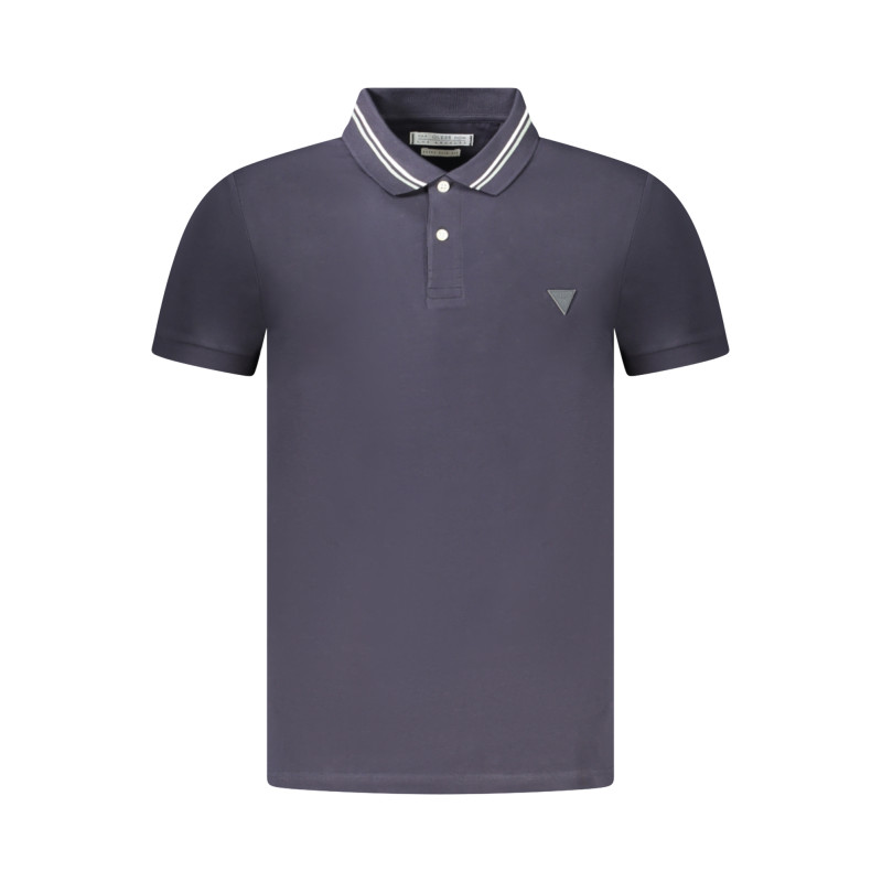 GUESS JEANS POLO MANICHE CORTE UOMO BLU