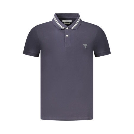 GUESS JEANS POLO MANICHE CORTE UOMO BLU