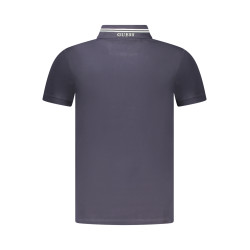 GUESS JEANS POLO MANICHE CORTE UOMO BLU