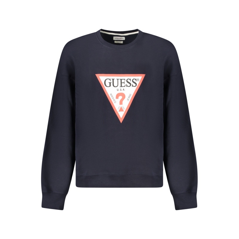 GUESS JEANS SWEATSHIRT OHNE REISSVERSCHLUSS HERREN BLAU