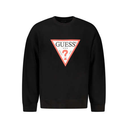 GUESS JEANS SWEATSHIRT OHNE REISSVERSCHLUSS HERREN SCHWARZ
