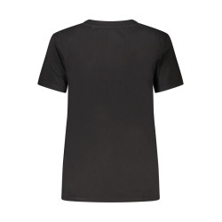 GUESS JEANS T-SHIRT MANICHE CORTE DONNA NERO