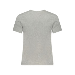GUESS JEANS T-SHIRT MANICHE CORTE DONNA GRIGIO