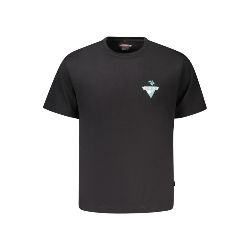 GUESS JEANS SHORT SLEEVE T-SHIRT MEN BLACK
