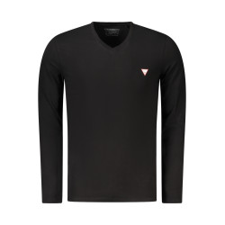 GUESS JEANS LONG SLEEVE T-SHIRT MEN BLACK