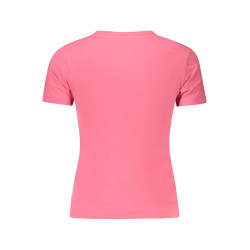 GUESS JEANS T-SHIRT MANICHE CORTE DONNA ROSA