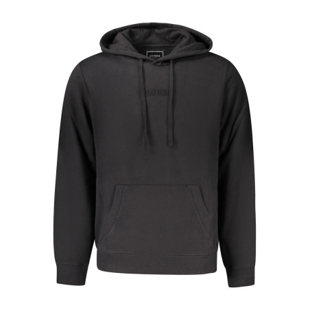 GUESS JEANS FELPA SENZA ZIP UOMO NERO