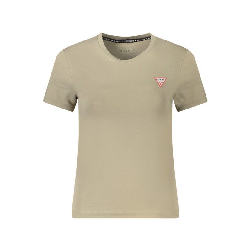 GUESS JEANS BEIGE WOMEN&39S SHORT SLEEVE T-SHIRT