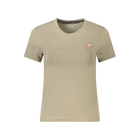 GUESS JEANS BEIGE WOMEN&39S SHORT SLEEVE T-SHIRT