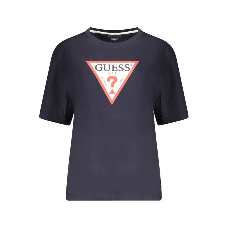 GUESS JEANS WOMEN&39S SHORT SLEEVE T-SHIRT BLUE