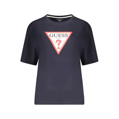 GUESS JEANS WOMEN&39S SHORT SLEEVE T-SHIRT BLUE