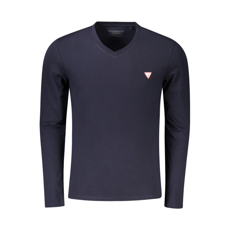 GUESS JEANS LONG SLEEVE T-SHIRT MEN BLUE