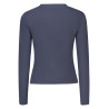 GUESS JEANS T-SHIRT MANICHE CORTE DONNA BLU