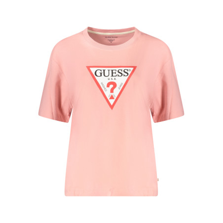 GUESS JEANS DAMEN KURZARM T-SHIRT ROSA