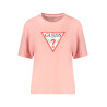 GUESS JEANS DAMEN KURZARM T-SHIRT ROSA